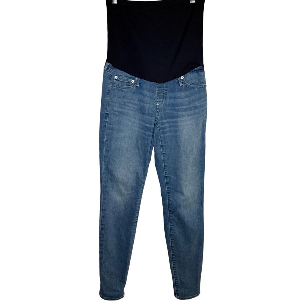 Gap Maternity Resolution True Skinny Jeans Women 6 Regular Blue Full Belly Panel